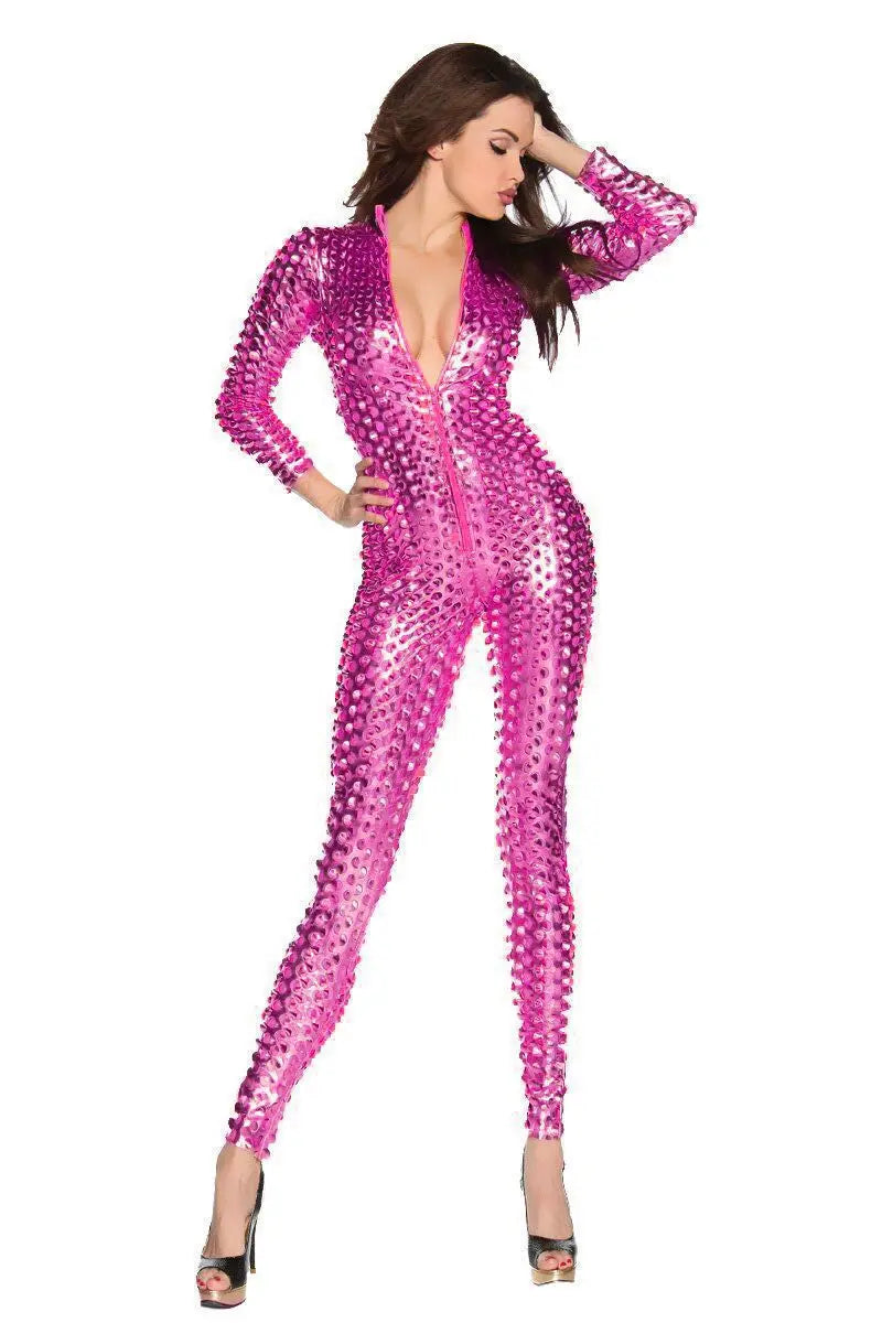 Women's Bodysuit Jumpsuit – Club, Bar & Party Costume Bodysuit Jumpsuit Babs Pink XXL China Mainland