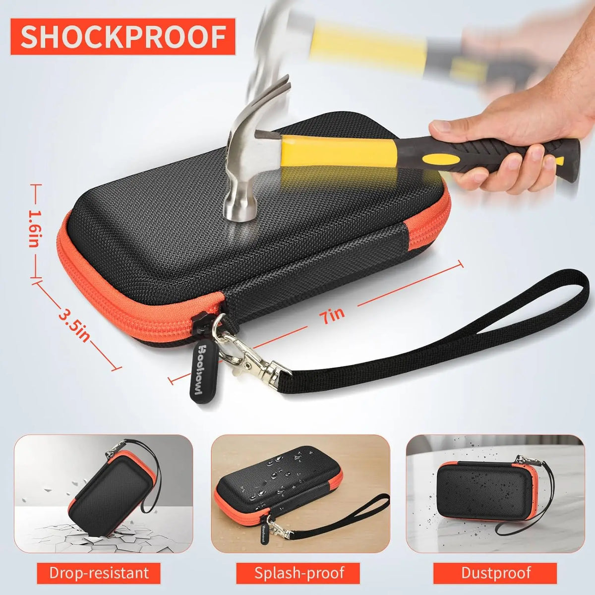 Travel Case for SIMO Solis Go 4G Mobile Hotspot WiFi Power Bank Hotspot Carrying Case Babs