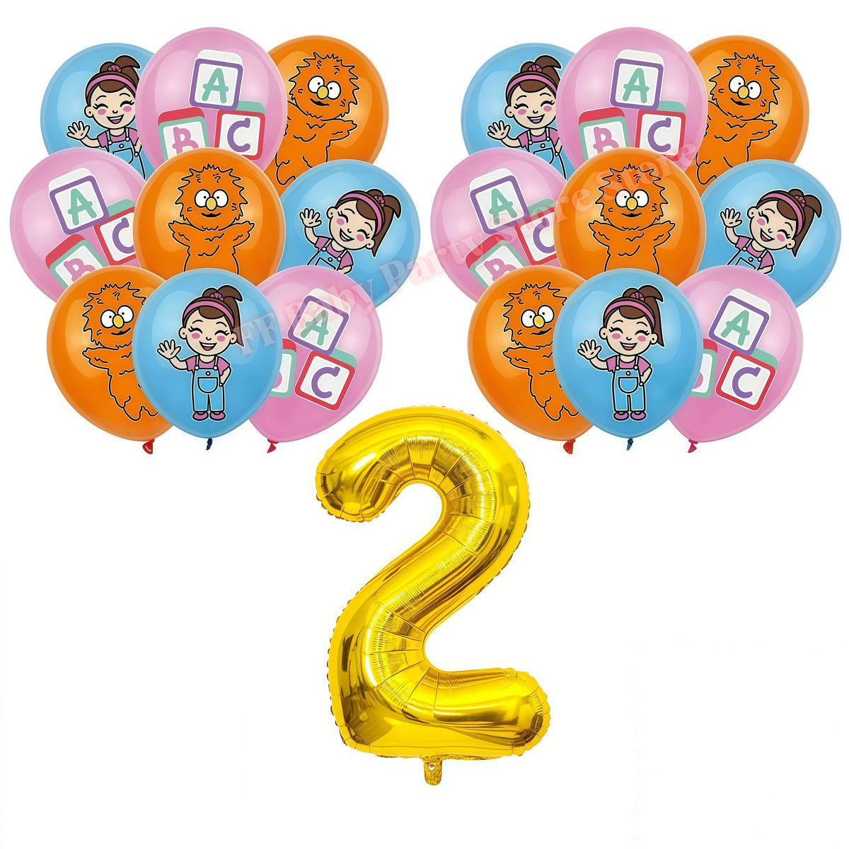 Kids Birthday Party Tableware Set – Cartoon Teacher Theme Party Tableware Set Babs 19pcs Balloons 2