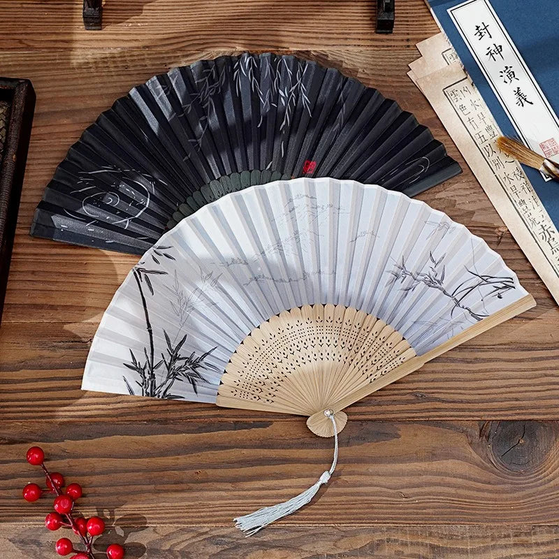 Chinese Foldable Hand Fan – Bamboo & Cloth, Wedding Wholesale Foldable Hand Fan Babs