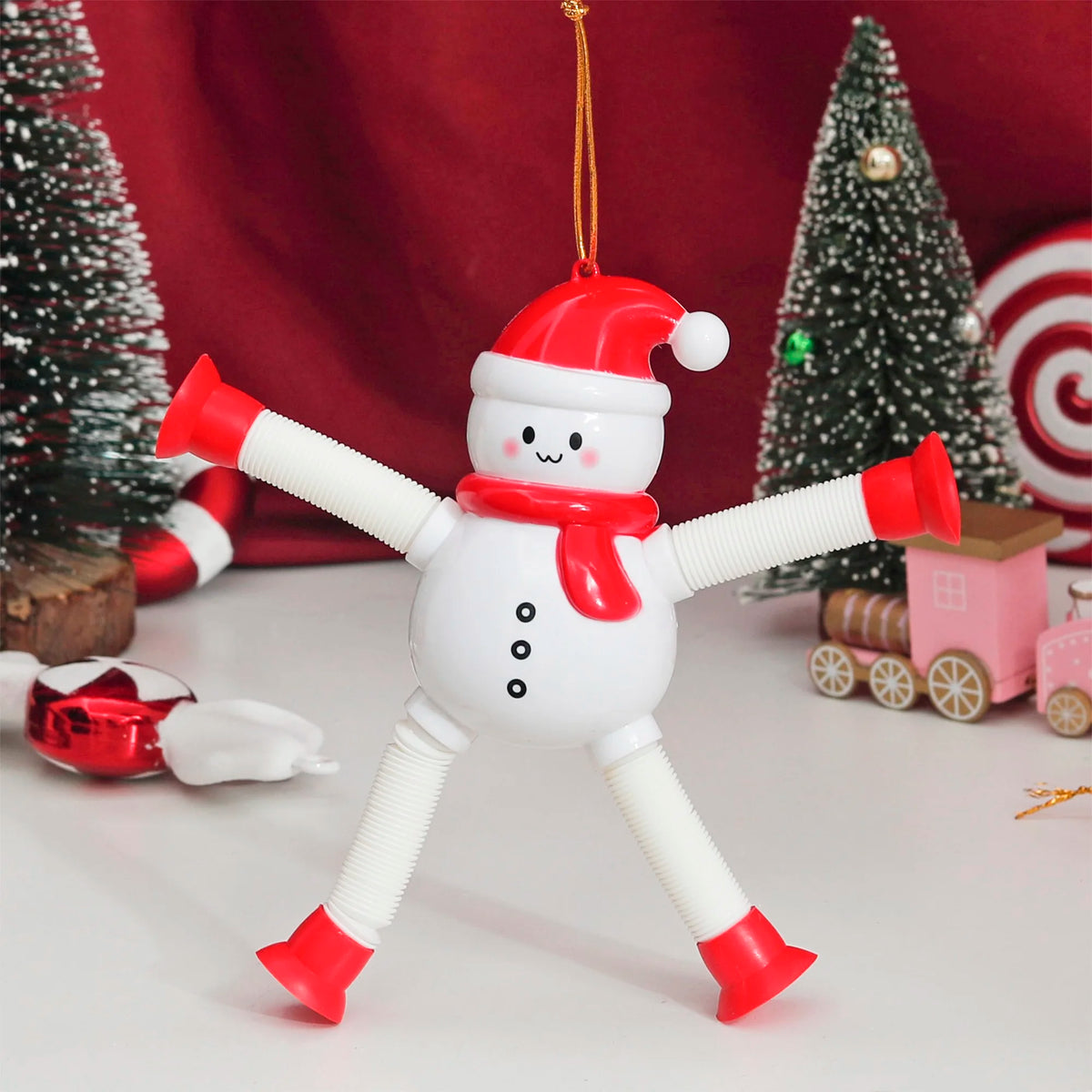 Christmas Stretchable Sensory Ornament – Tree & Table Decor Christmas Ornament Babs Snowman