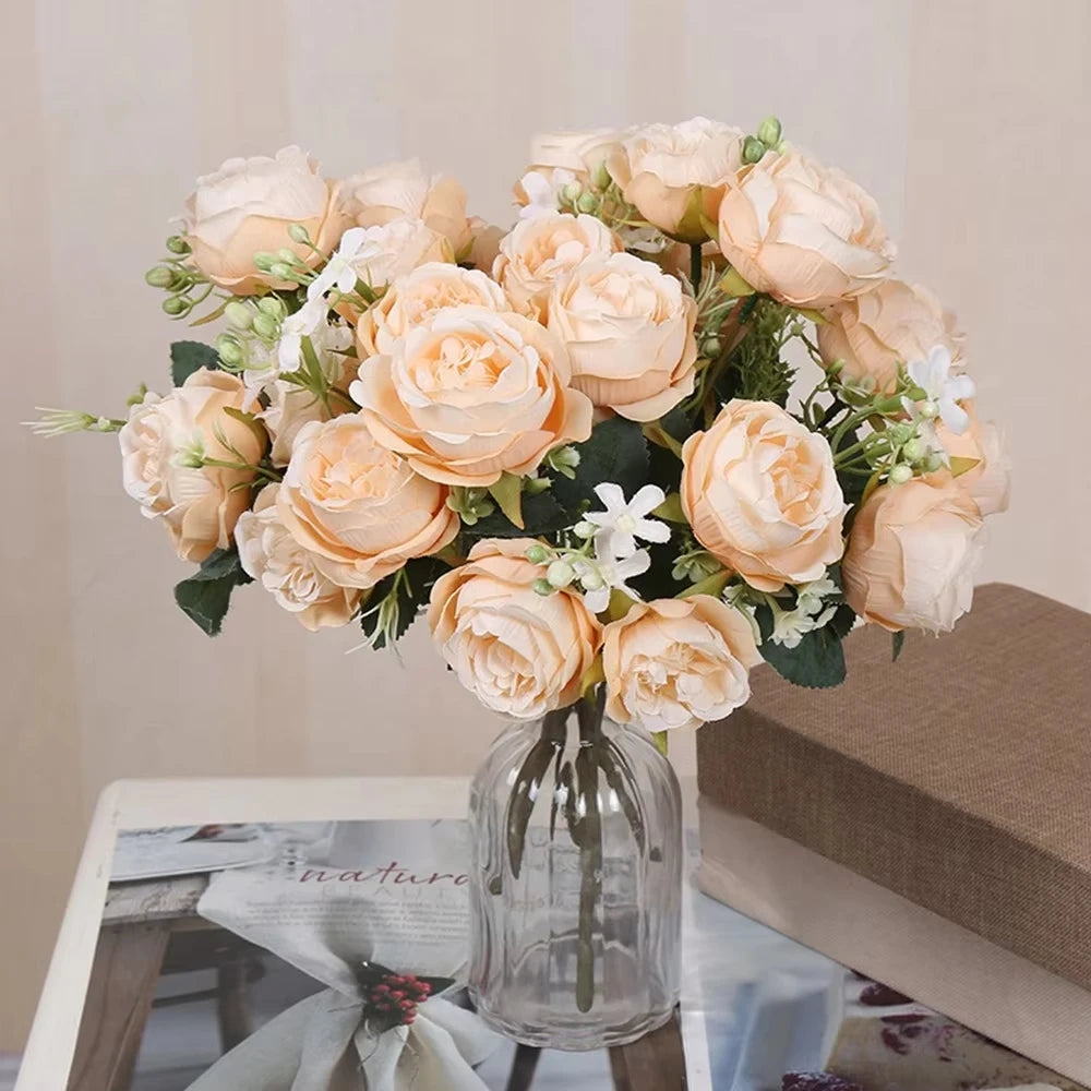 Silk Peony Artificial Flower Bouquet – Wedding & Home Décor Artificial Flower Bouquet Babs