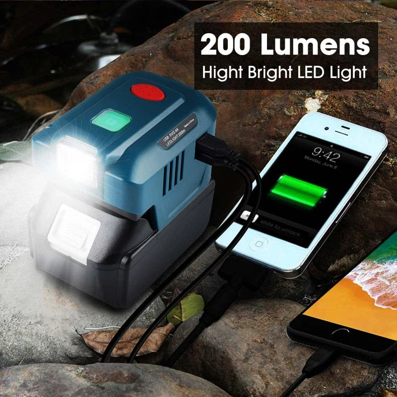 150W Power Inverter for Makita 18V Battery | USB & LED Light Portable Power Inverter Babs
