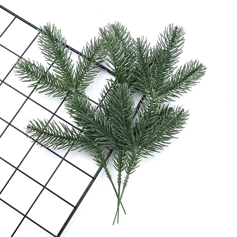 Artificial Pine Needle Branches 20/50pcs – Christmas DIY Decor Artificial Pine Sprigs Babs