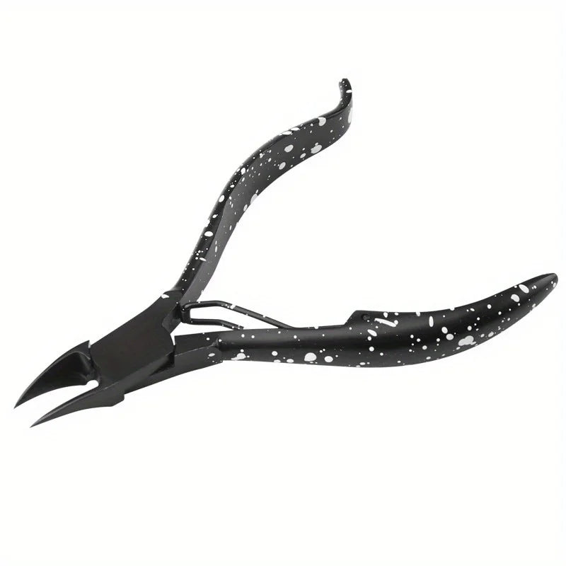 Black Cuticle Nipper & Nail Clipper – Stainless Steel Manicure Tool Cuticle Nipper Tool Babs black