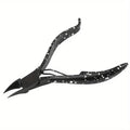 Black Cuticle Nipper & Nail Clipper – Stainless Steel Manicure Tool Cuticle Nipper Tool Babs black