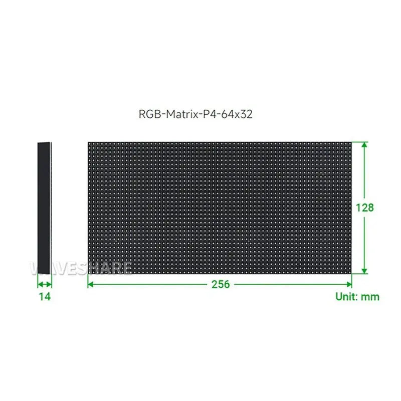 P4 RGB LED Matrix Panel 64x32 Pixels HUB75 – Full Color Display LED Matrix Display Babs