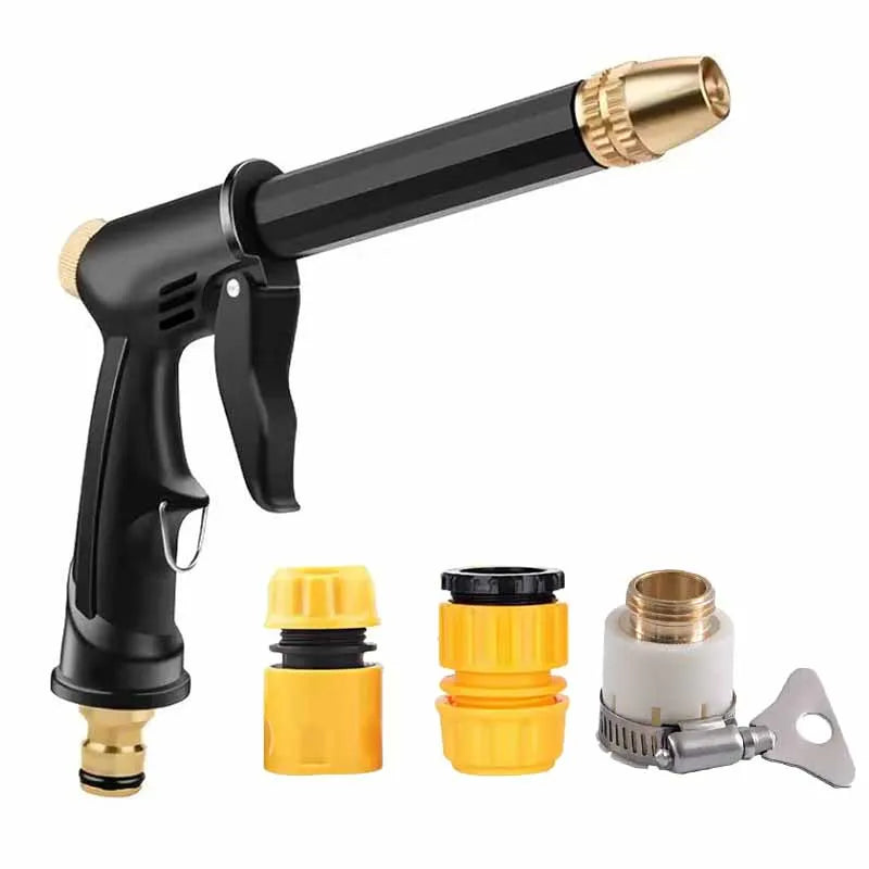 High Pressure Water Gun Set – Adjustable Nozzle Car & Garden Garden Hose Spray Gun Babs B4pcs