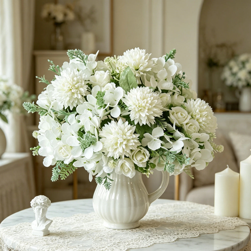 Artificial Silk Rose Bouquet – Wedding & Home Floral Décor Artificial Silk Flowers Babs