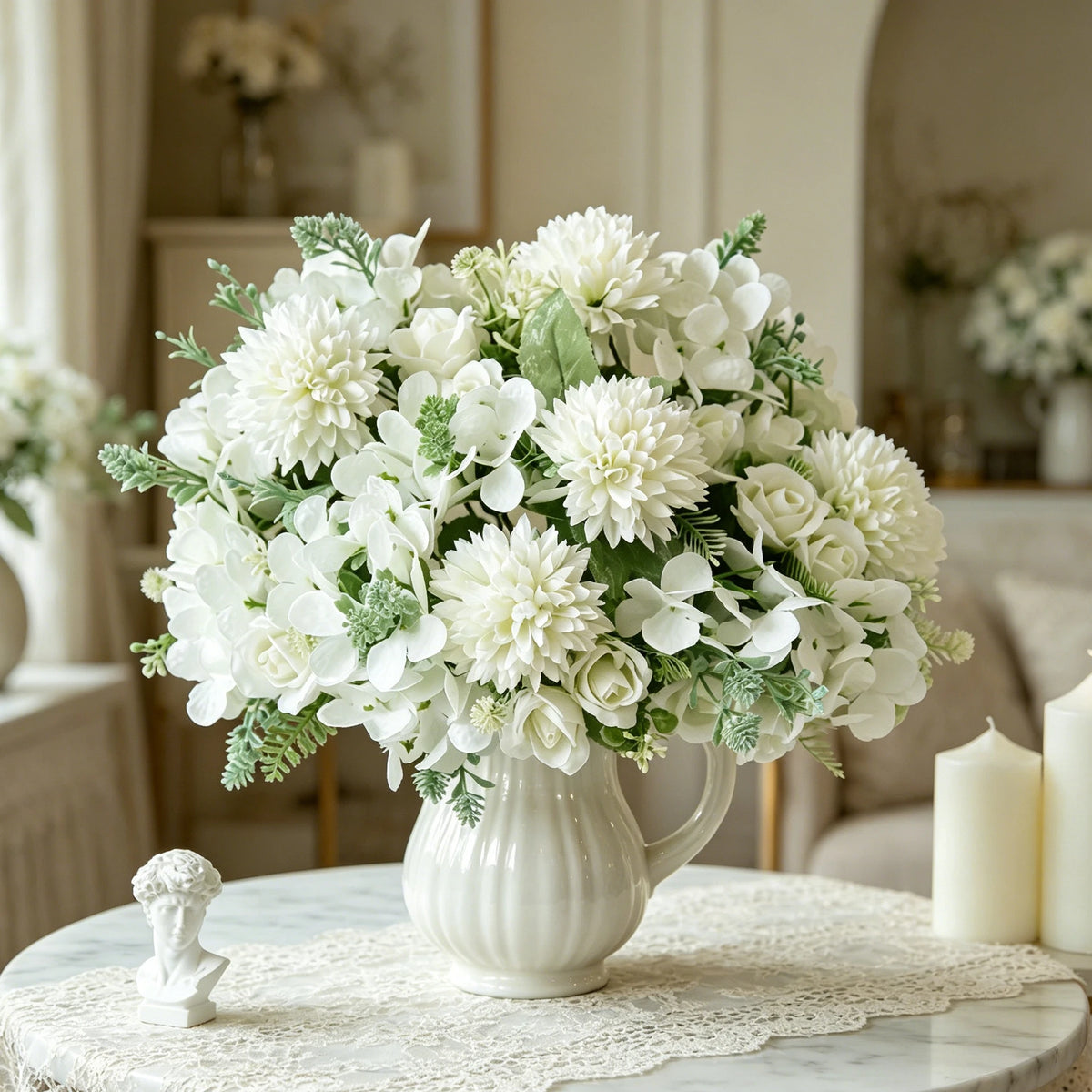 Artificial Silk Rose Bouquet – Wedding & Home Floral Décor Artificial Silk Flowers Babs