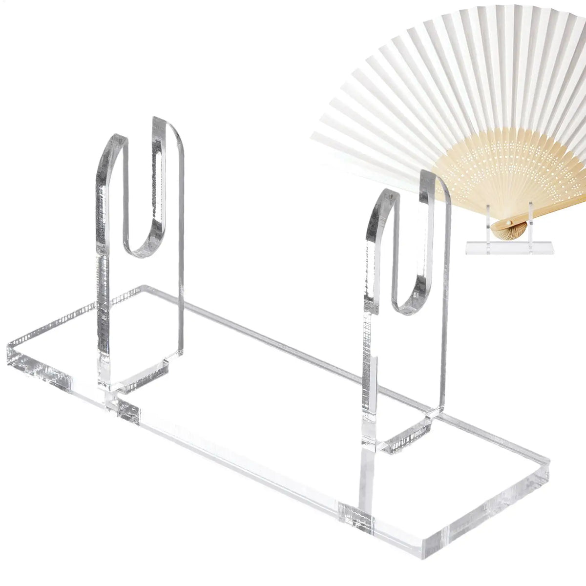 Acrylic Hand Fan Display Stand – Clear Folding Fan Holder Fan Display Stand Babs