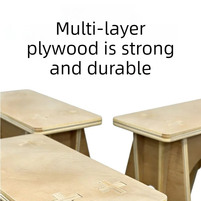 Retro Plywood Wood Stool – Modern Living Room Home Seat Wooden Stool Babs