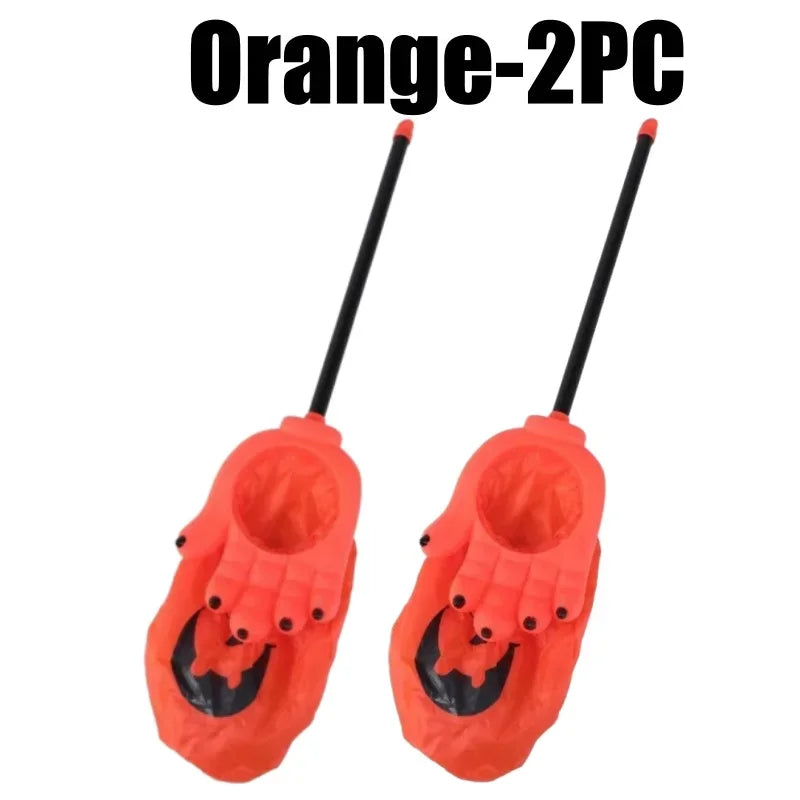 Halloween Candy Bags Skull Pumpkin Hand Shaped Trick or Treat Halloween Candy Bag Babs Orange-2PC Other