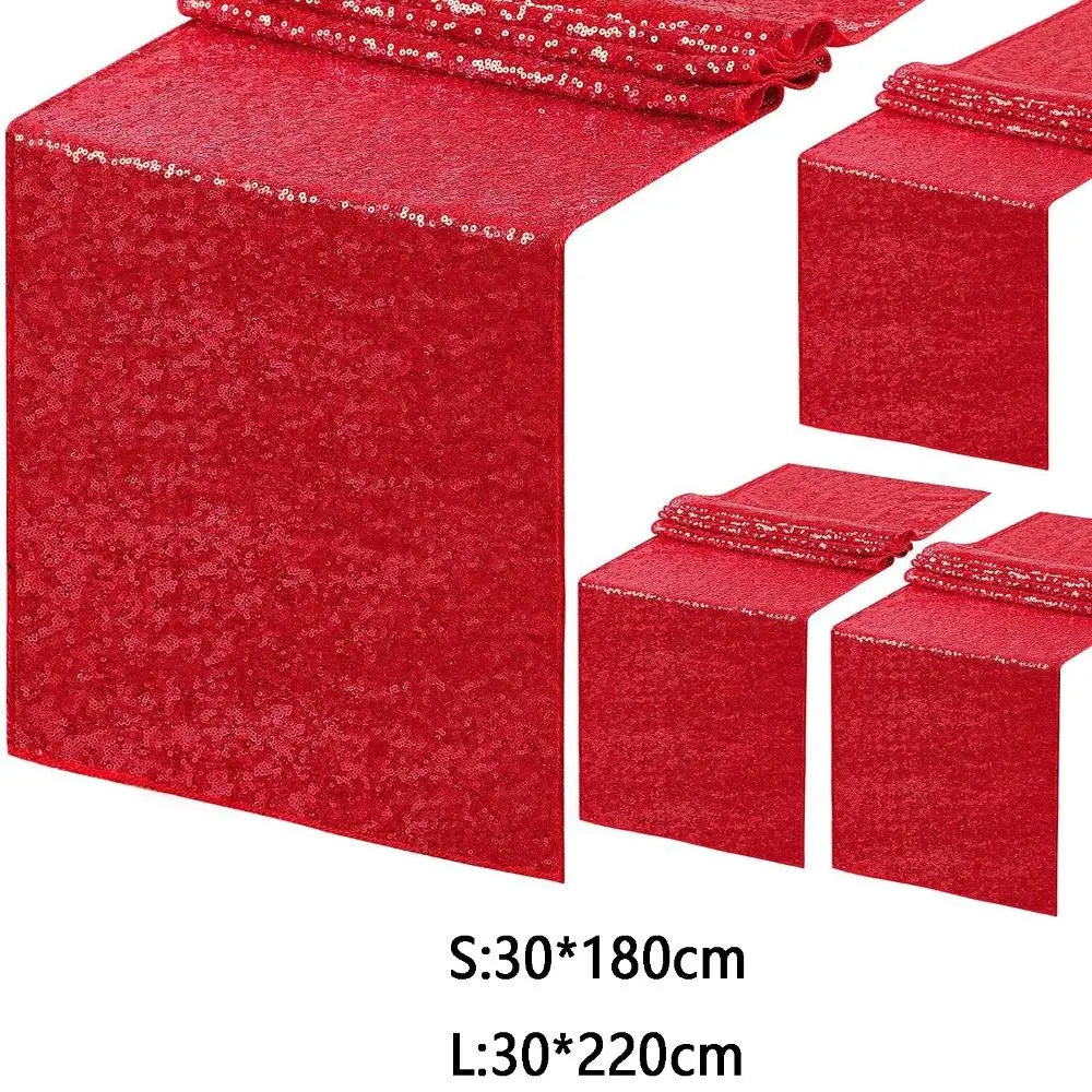 Glitter Sequin Table Runner 30x180/220cm – Banquet Decor Sequin Table Runner Babs