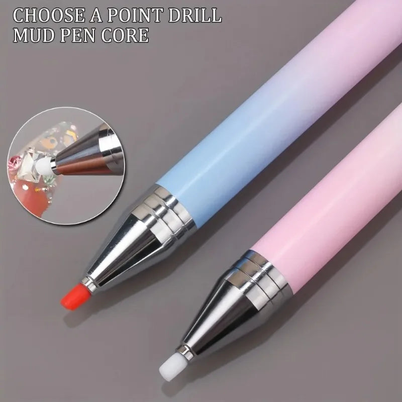 Gradient Dotting Pen Wax Stick Nail Art Rhinestone Tool Nail Art Dotting Pen Babs