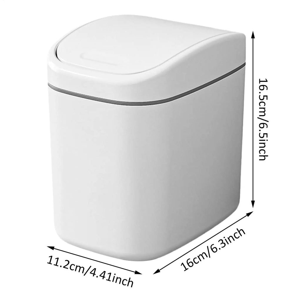 Desktop Mini Trash Can with Shake Lid | Plastic Dustbin Desktop Trash Can Babs