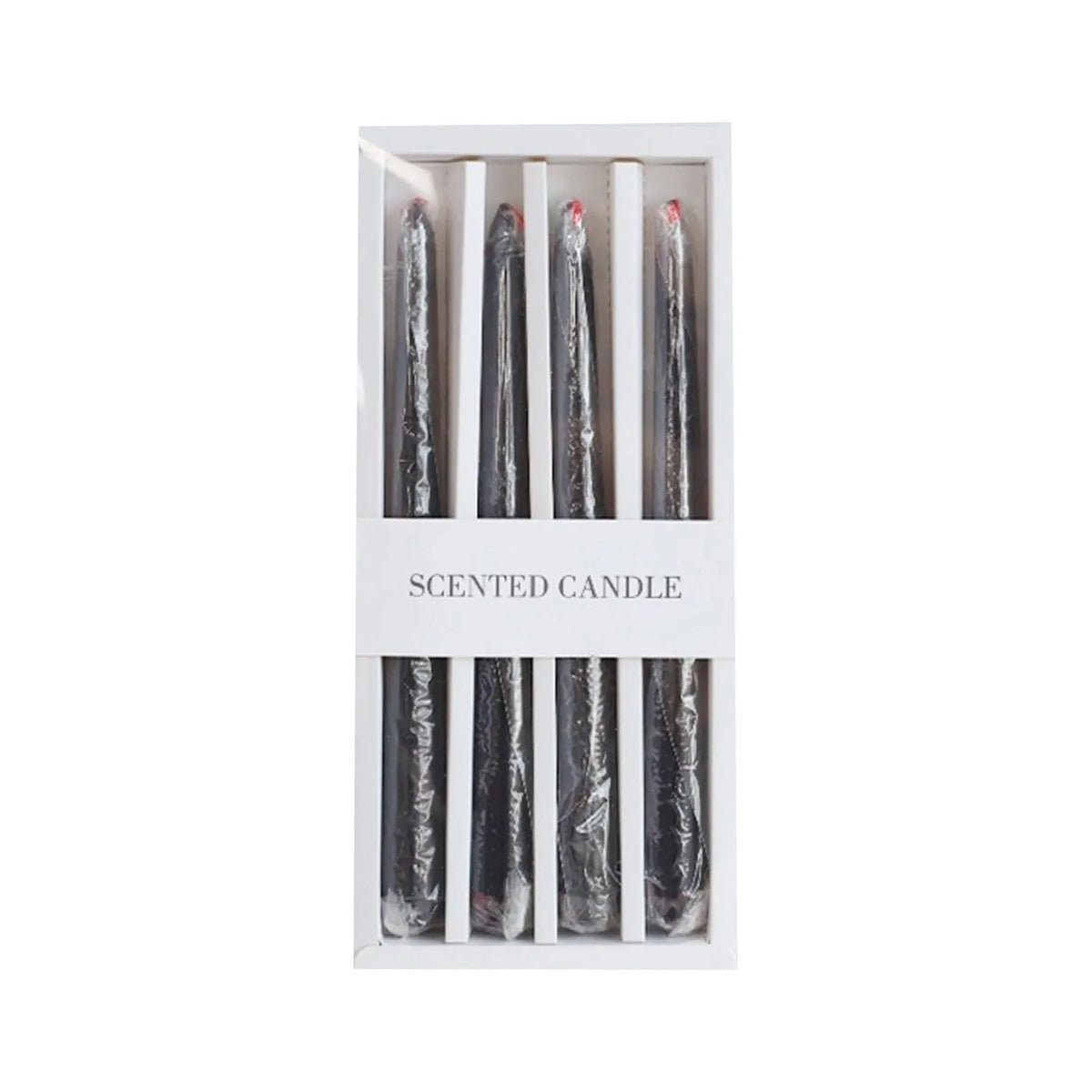 4-Pack Gothic Dripping Taper Candles – Halloween Party Décor Gothic Taper Candles Babs A