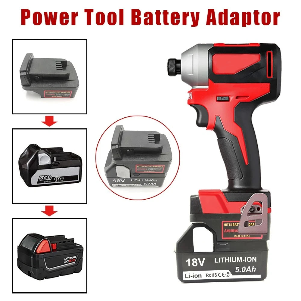 Hitachi HiKOKI 18V Battery Adapter – Makita DeWalt Milwaukee Bosch Battery Adapter Babs