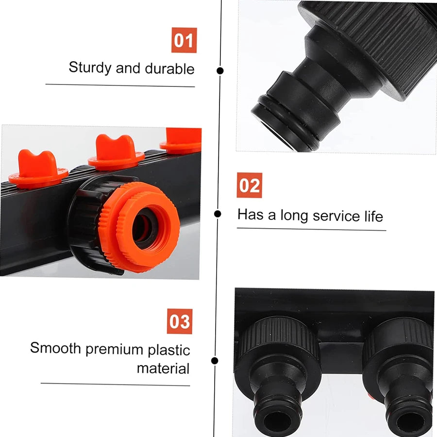 4-Way Garden Hose Splitter & Water Distributor | Irrigation Fitting Garden Hose Splitter Babs