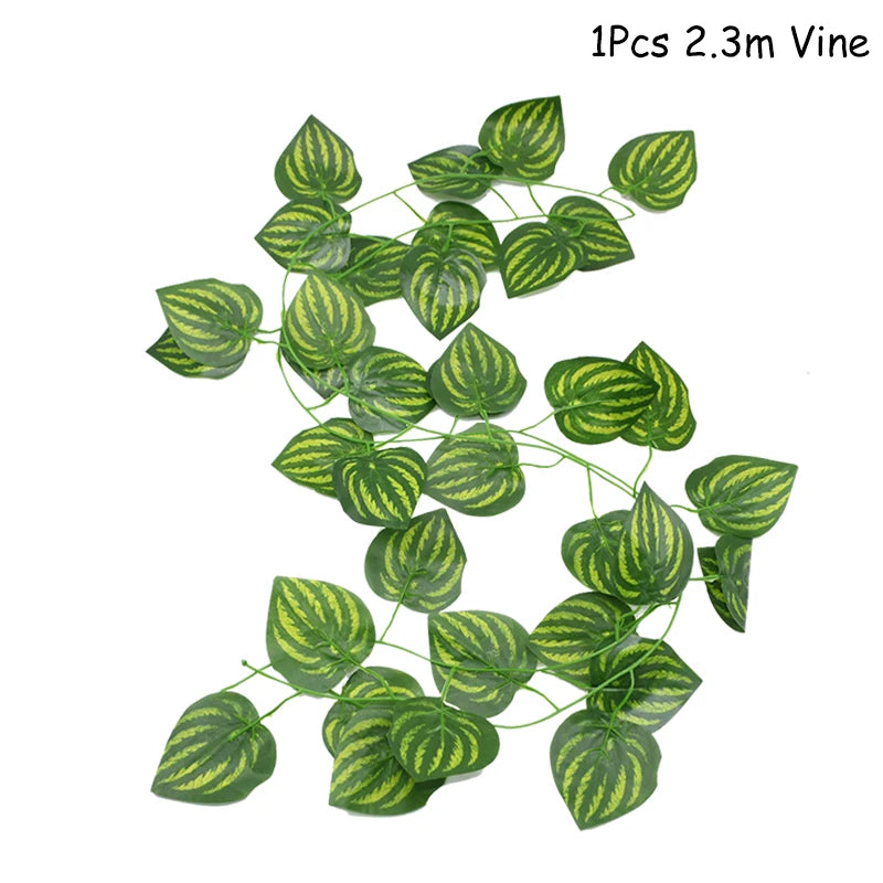 Jungle Safari Party Balloons – Green Latex & Foil Palm Leaf Set Party Balloon Set Babs 1pcs leaf vine 3 as picture