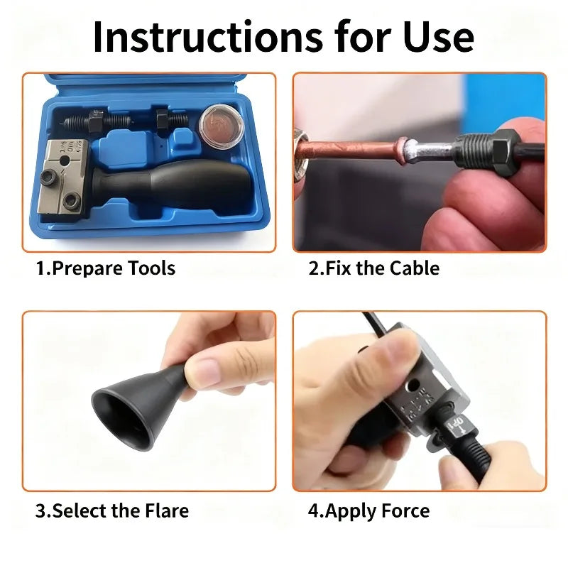 Brake Line Double Flaring Tool Set – Car & Truck Auto Repair Brake Line Flaring Tool Babs