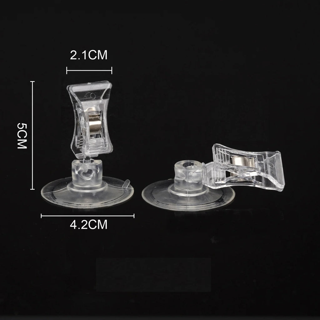 Clear Suction Cup Wall Clip – Multifunctional ABS Clamp 10-Pack Suction Cup Clip Babs