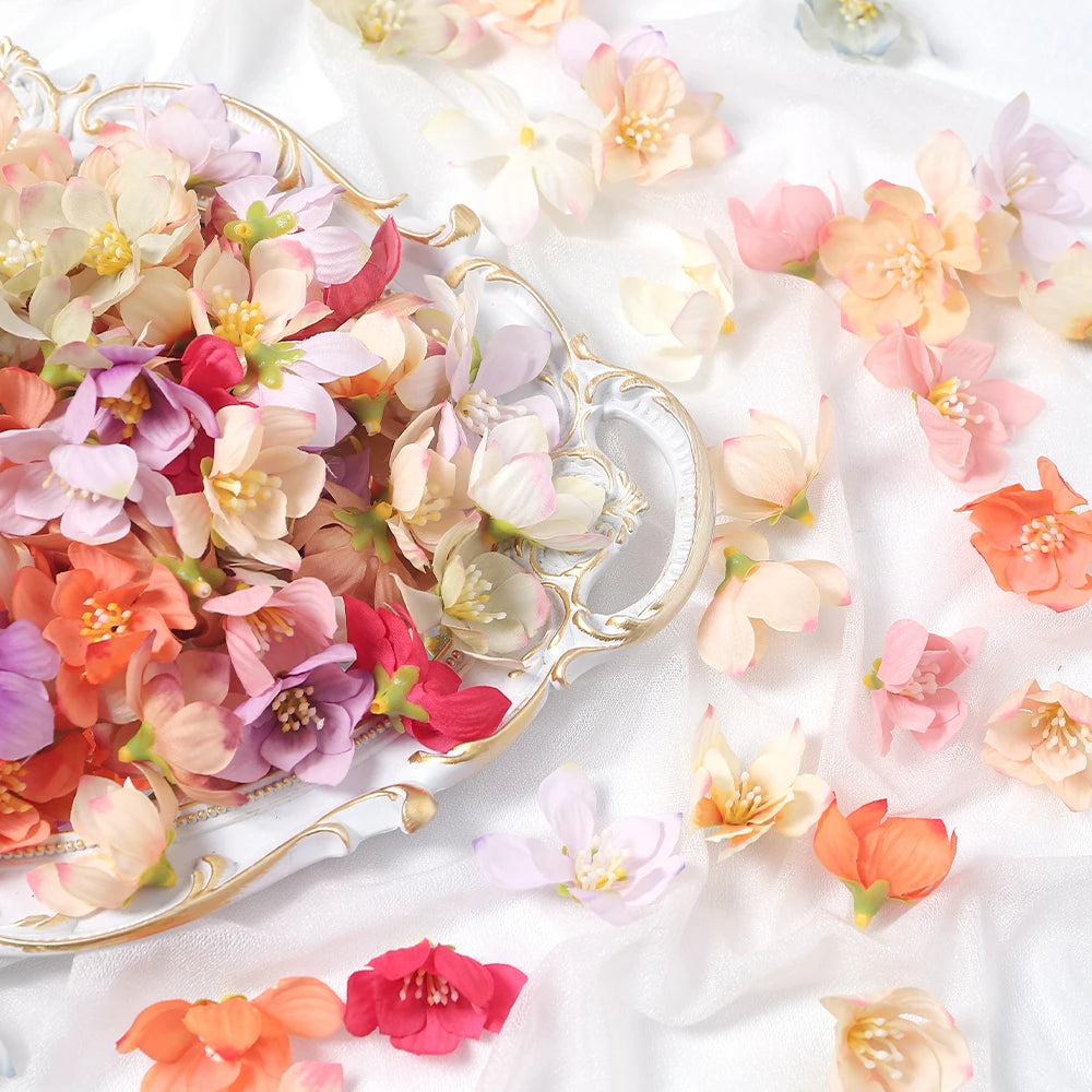 30/50Pcs Silk Artificial Rose Heads – Wedding & Home Décor Artificial Flower Heads Babs