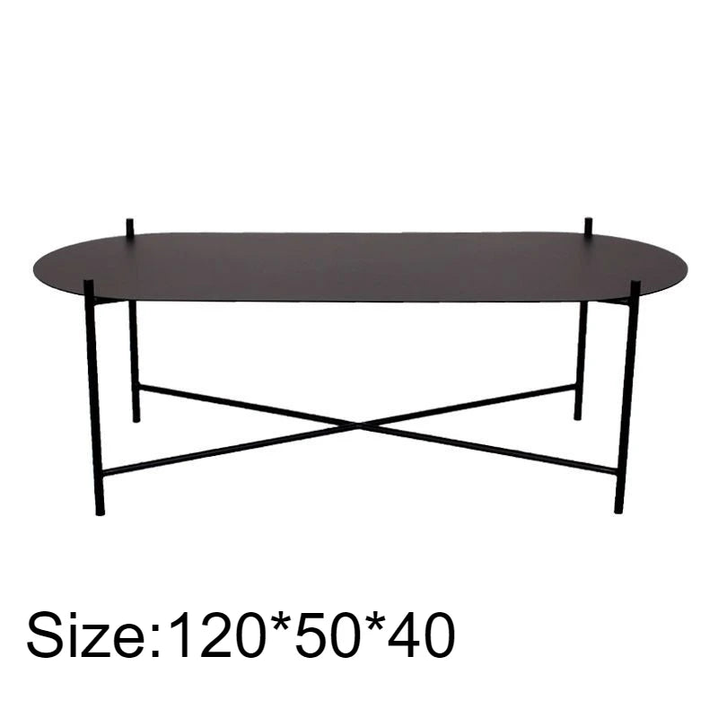 Modern Metal Oval Coffee Table – Nordic Sofa Side Table Metal Coffee Table Babs