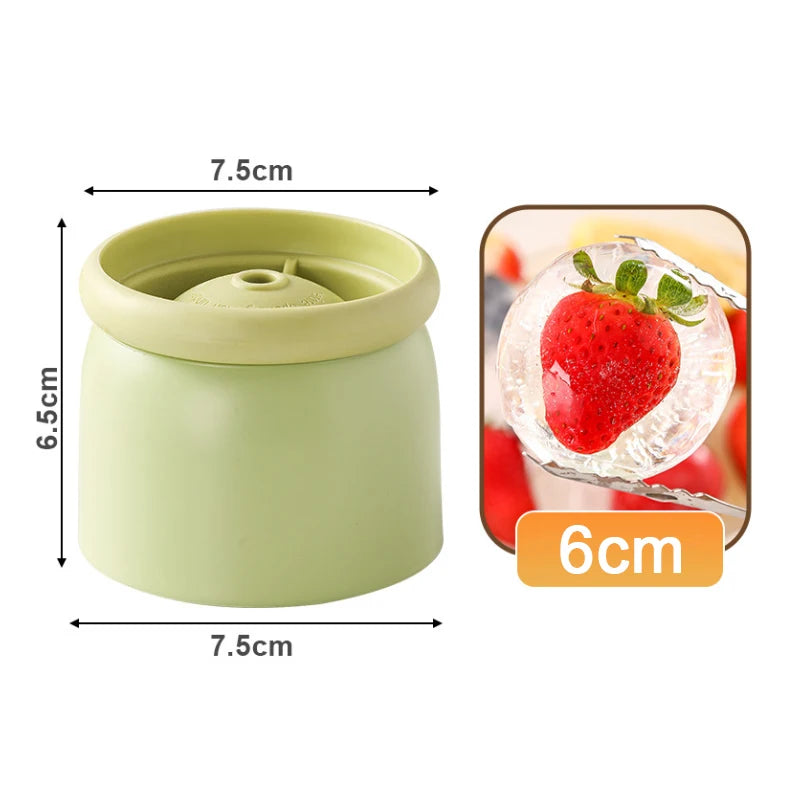 Silicone 3D Ice Ball Mold 6cm – Cocktail & Whiskey Ice Sphere Maker Ice Ball Mold Babs
