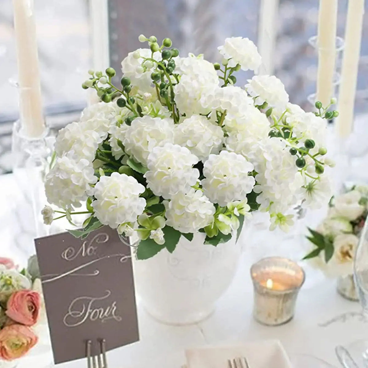 Silk Artificial Flower Ball Bouquet – Wedding & Home Decor Artificial Flower Bouquet Babs