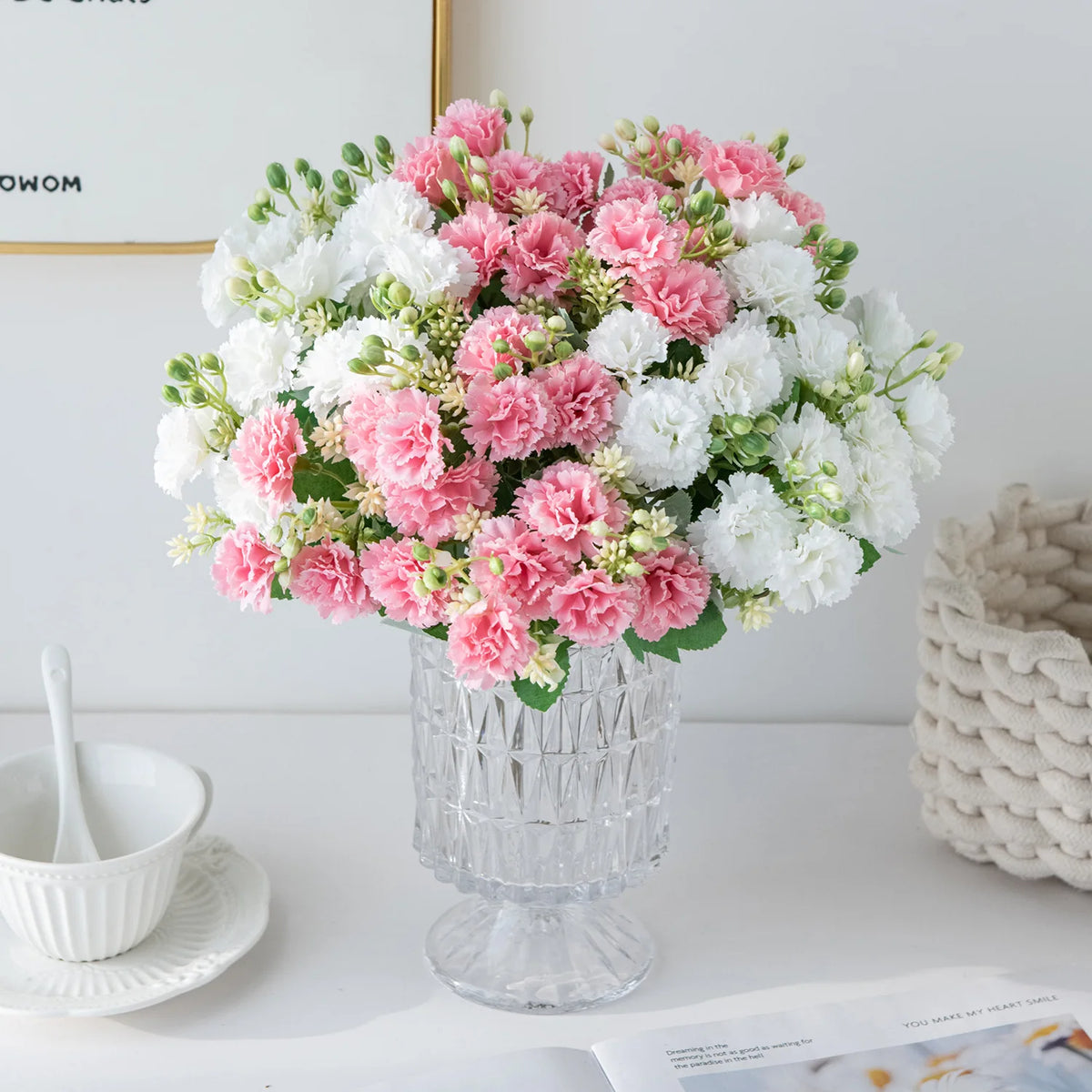 Artificial Silk Carnation Flowers – Wedding & Home Décor Artificial Flowers Babs