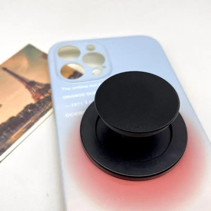 Magnetic Collapsible Airbag Phone Grip Stand & Ring Holder Phone Grip Stand Babs Black