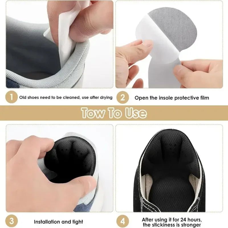2-in-1 Heel Grip Cushion Pad – Self-Adhesive, Cuttable, No Residue Heel Cushion Pad Babs