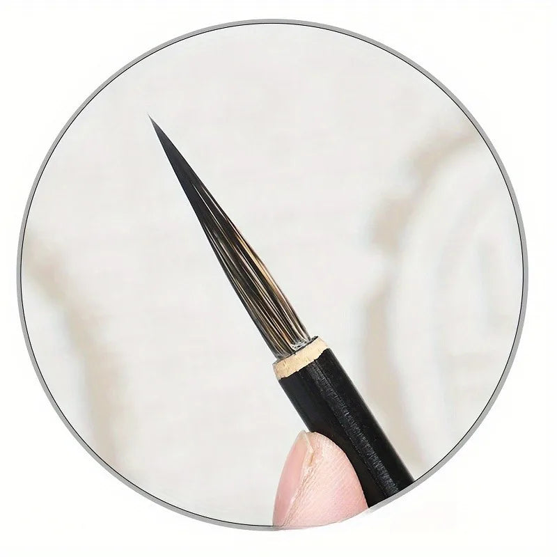 6 Pcs Fine Line Hook Painting Brushes – Golden Style Detail Set Fine Line Paint Brush Babs