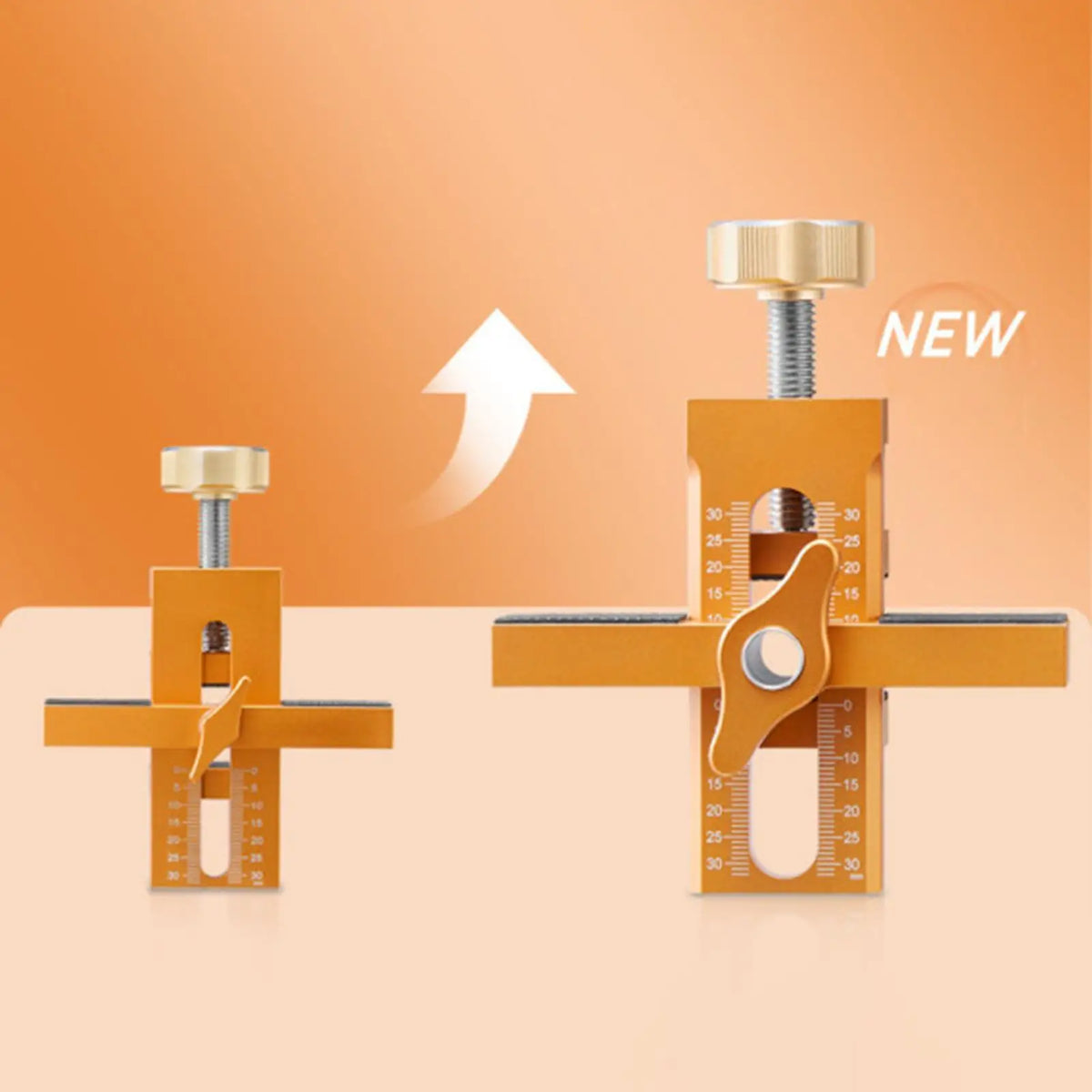 Cabinet Door Mounting Jig – Adjustable Aluminum Positioner Woodworking Jig Tool Babs