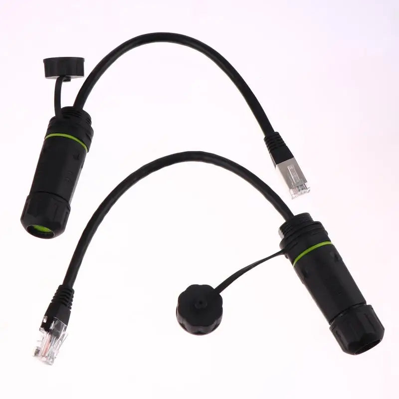 RJ45 Waterproof Network Pass-Through Connector Male to Female Network Connector Adapter Babs