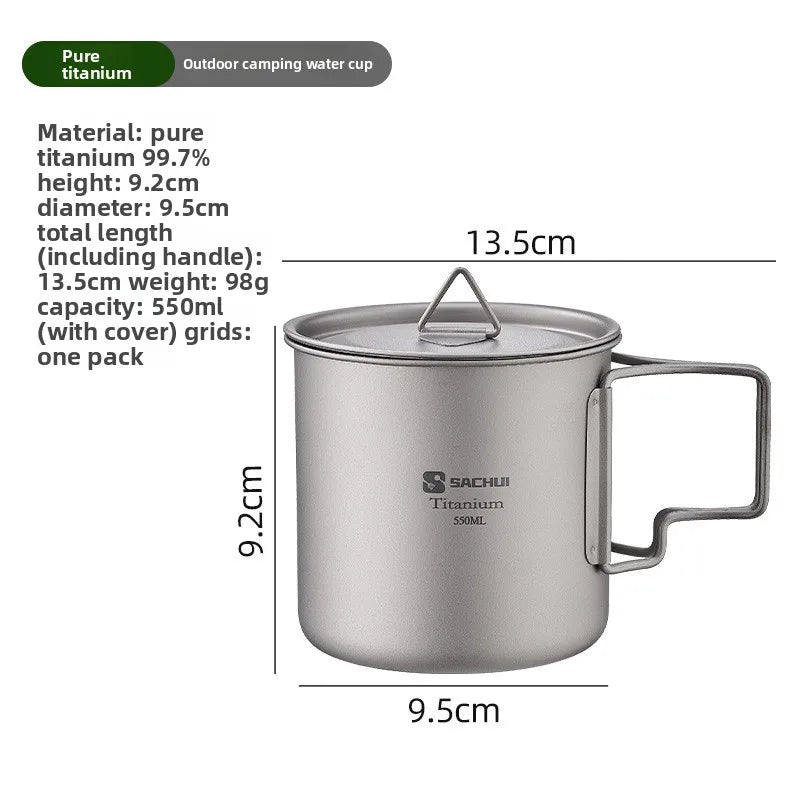 Pure Titanium Camping Mug & Portable Coffee Cup Set Titanium Camping Mug Babs 4