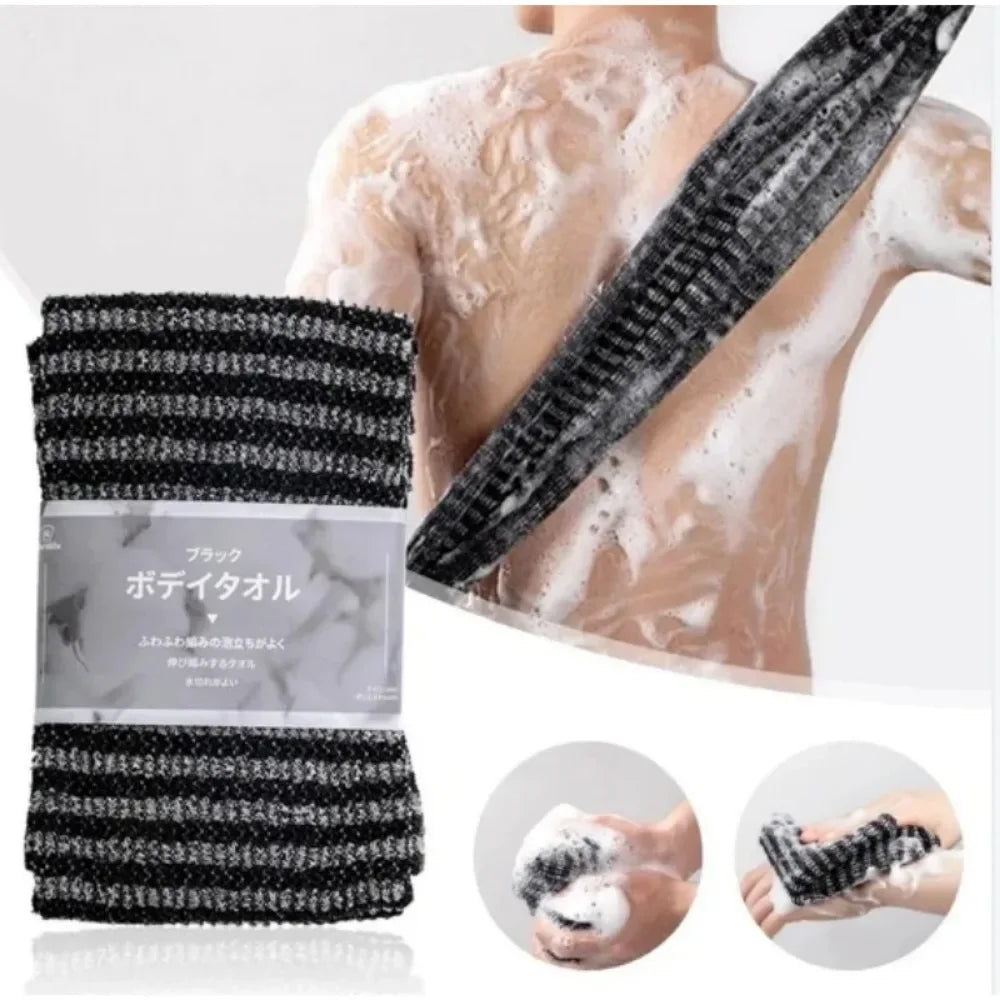 Japanese Exfoliating Bath Towel – Nylon Body Scrub Washcloth Exfoliating Bath Towel Babs