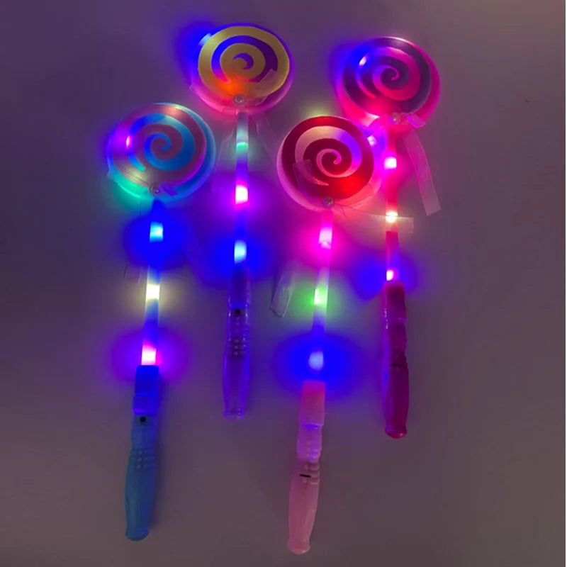 10pc LED Glow Lollipop Princess Wand Party Props – Set of 10 LED Party Wands Babs Default Title