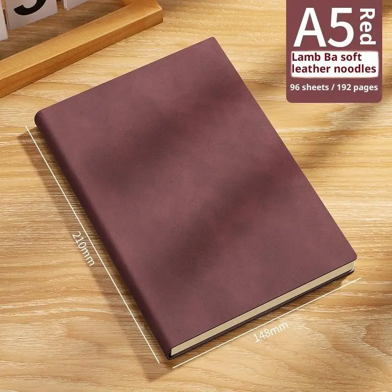 Vintage A5 Soft Leather Notebook – Business & College Journal Leather Notebook Babs A16