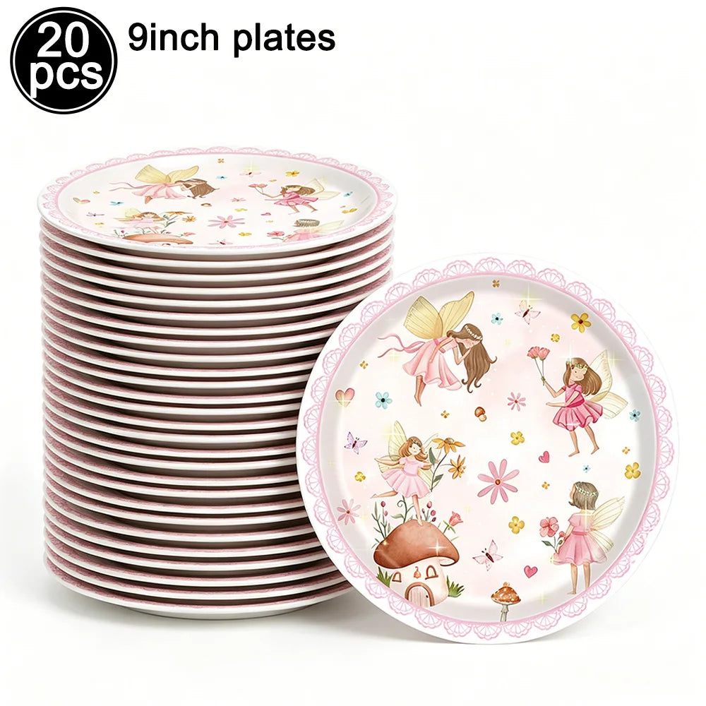 Fairy Party Supplies – Enchanted Garden Disposable Tableware