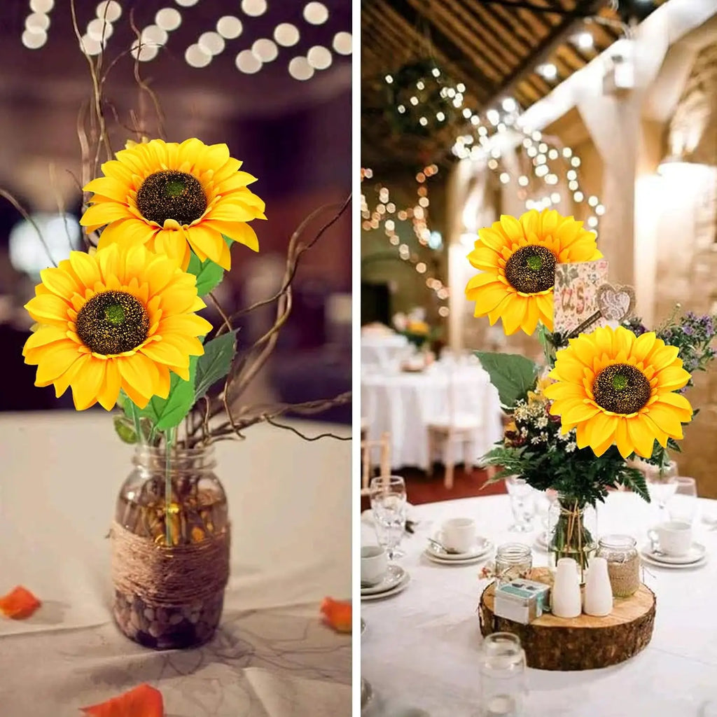 Silk Sunflower Artificial Flowers – Wedding, Home & Garden Decor Artificial Silk Flowers Babs