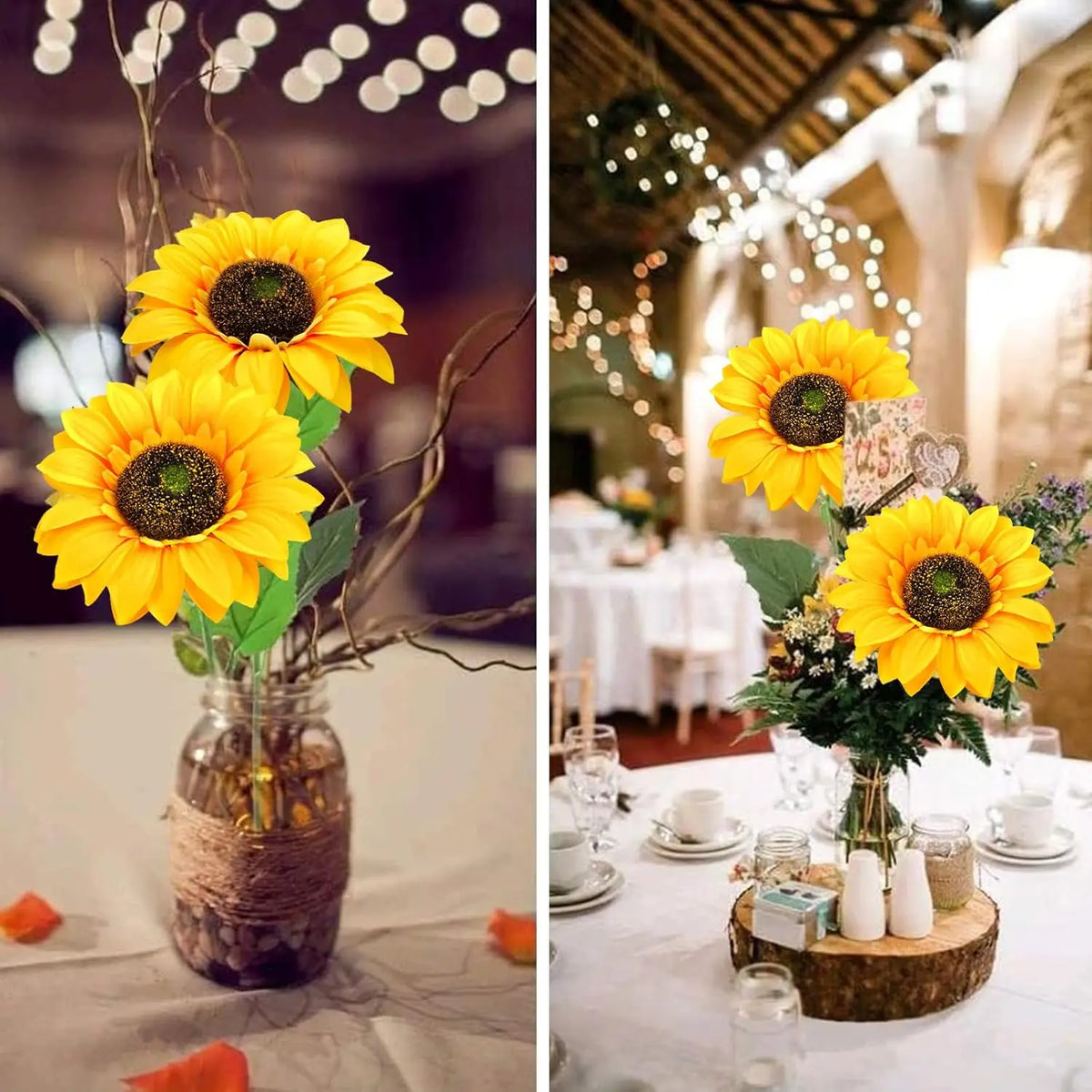 Silk Sunflower Artificial Flowers – Wedding, Home & Garden Decor Artificial Silk Flowers Babs