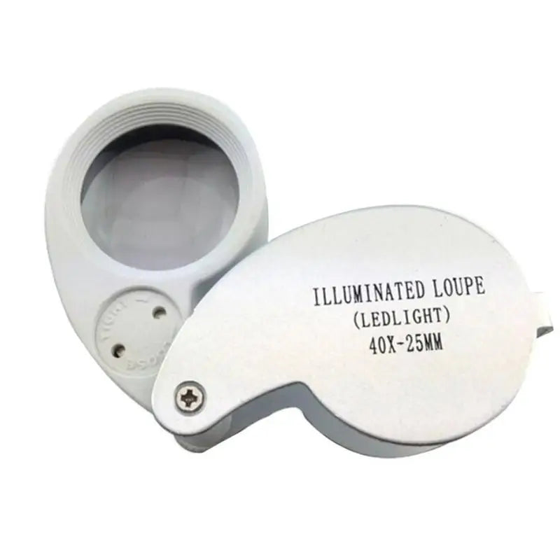 40X LED Illuminated Jeweler Loupe Folding Magnifier Jeweler Loupe Magnifier Babs