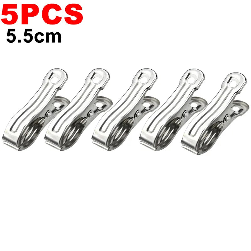 Stainless Steel Clothespins 100-Pack – Heavy-Duty Clothes Clips Clothes Pegs Babs 5.5cm-5pcs