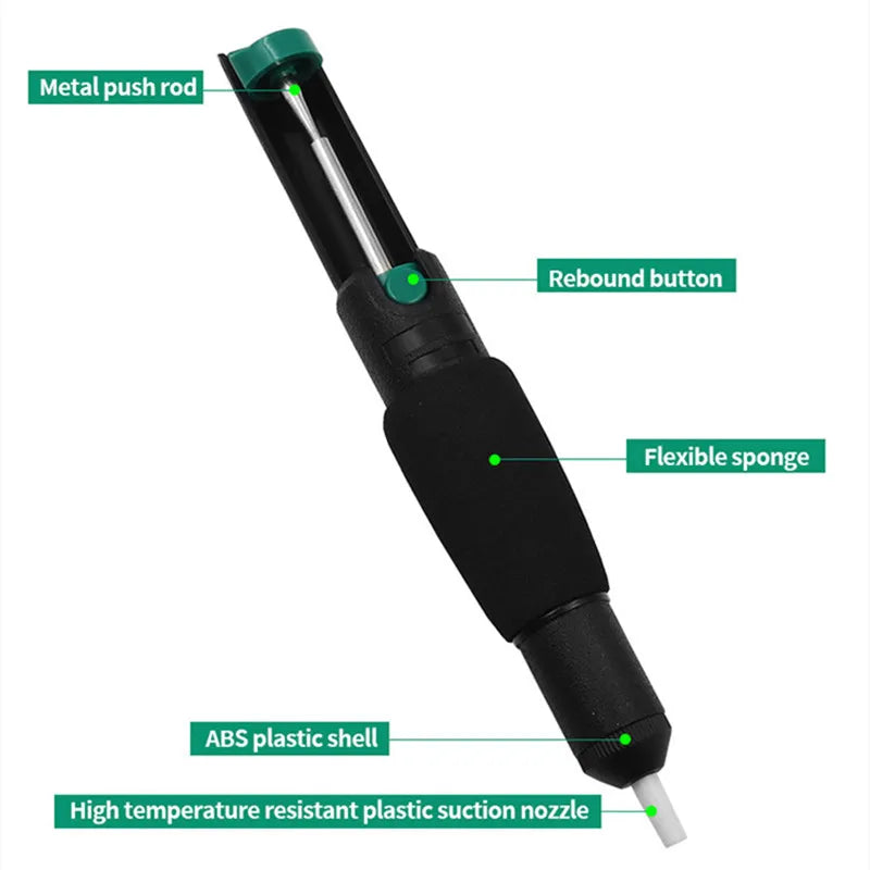 Desoldering Pump Vacuum Solder Sucker Pen – Hand Welding Tool Desoldering Pump Babs