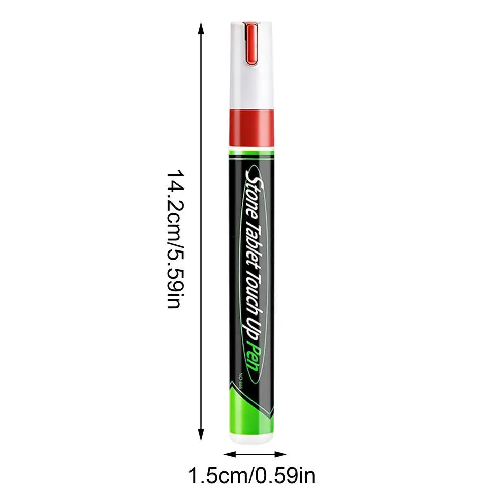 Weatherproof Touch-Up Paint Pen – Stone, Granite & Metal Paint Marker Pen Babs Red 1pcs
