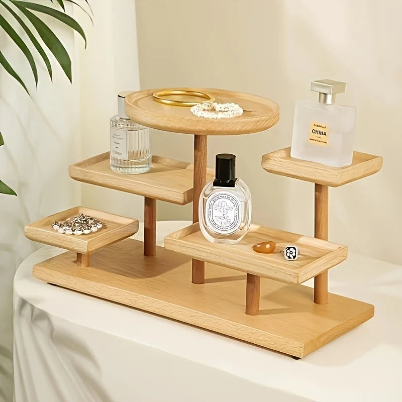 Wooden Tiered Display Stand – Cupcake, Perfume & Spice Rack Tiered Display Stand Babs
