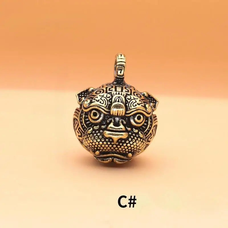 Mini Antique Brass Bell | Chinese Buddha Fengshui Home Decor Decorative Bell Babs C