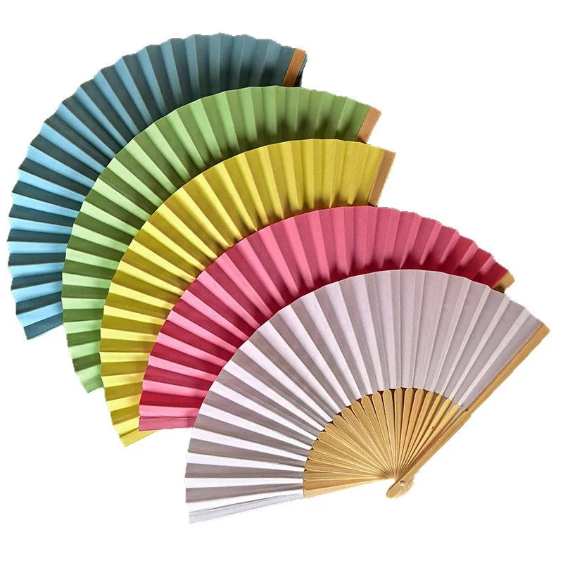 DIY Blank Paper Folding Fans – Chinese Style Kids Craft DIY Craft Fan Babs